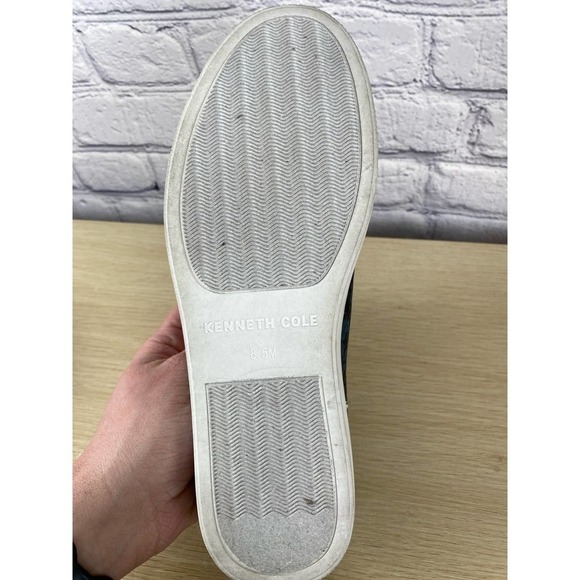 Kenneth Cole Blue Python Snakeskin Sneakers Shoes size 8.5 NWT Animal Print Shoe - Picture 13 of 13